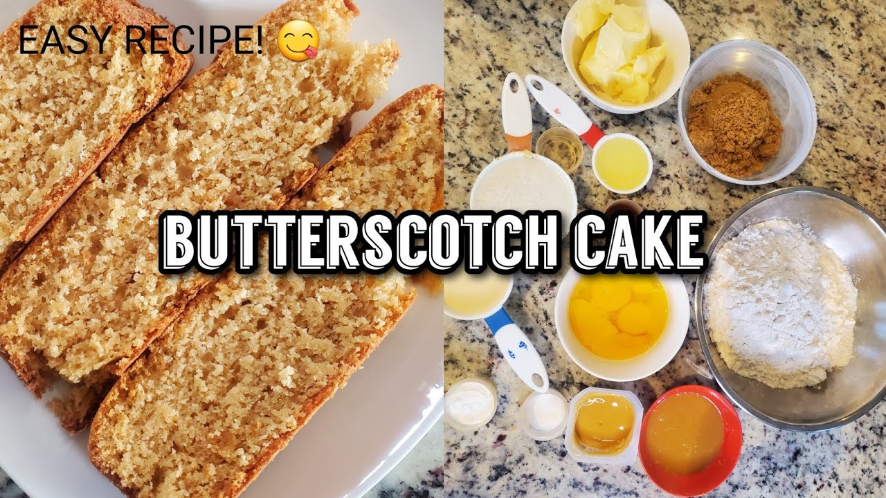 Best BUTTERSCOTCH Cake Recipe | Moist and Soft| _ Caramel Cake