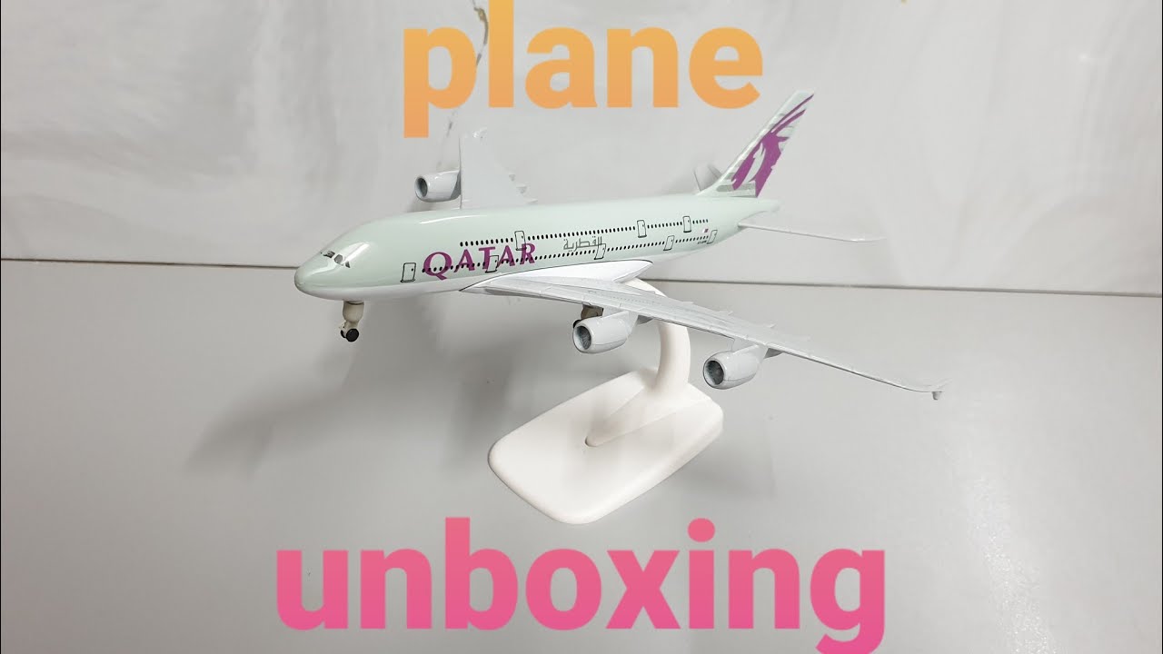 Unboxing my new qatar airways a380 airplane!!!