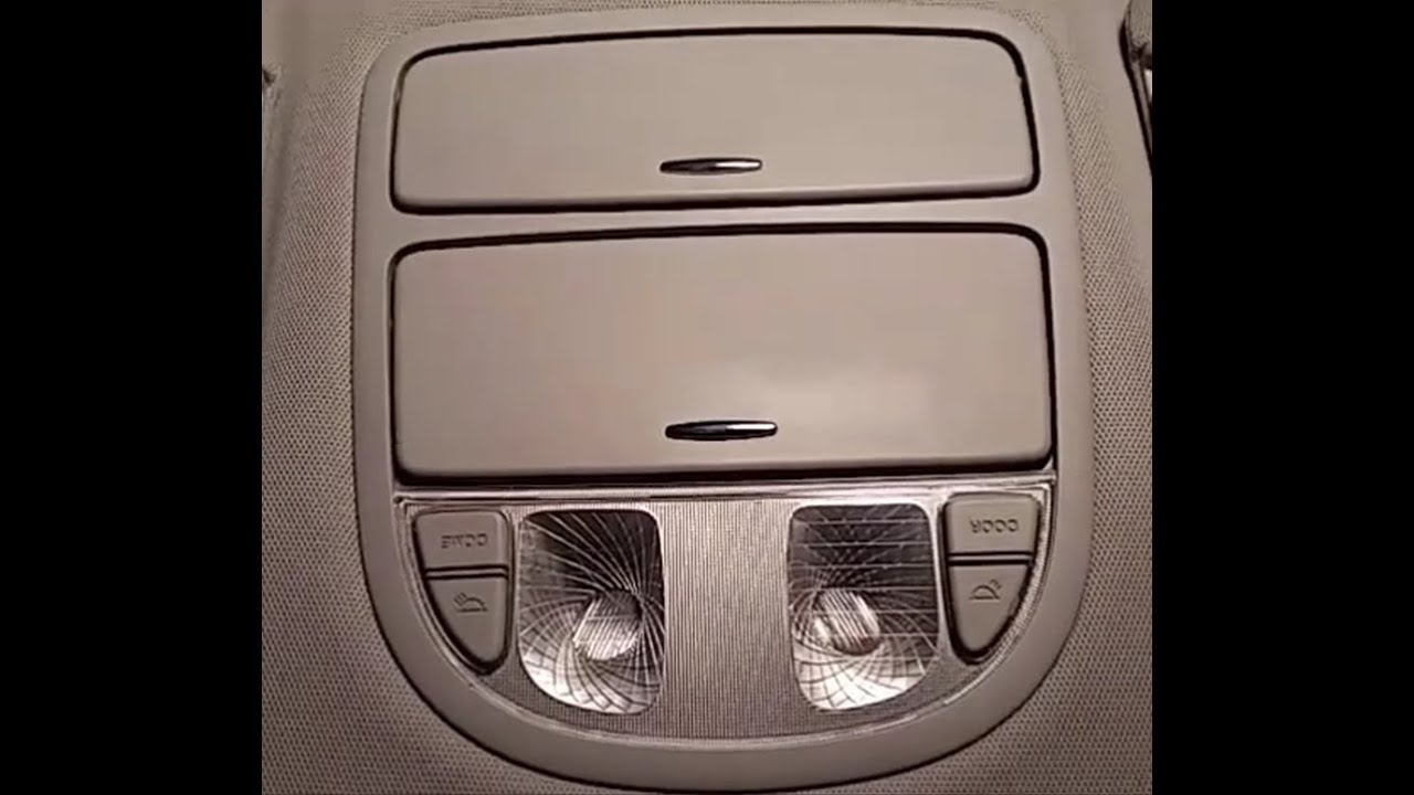 How to Repair Overhead Door Light - Hyundai Santa Fe - 2007-2012