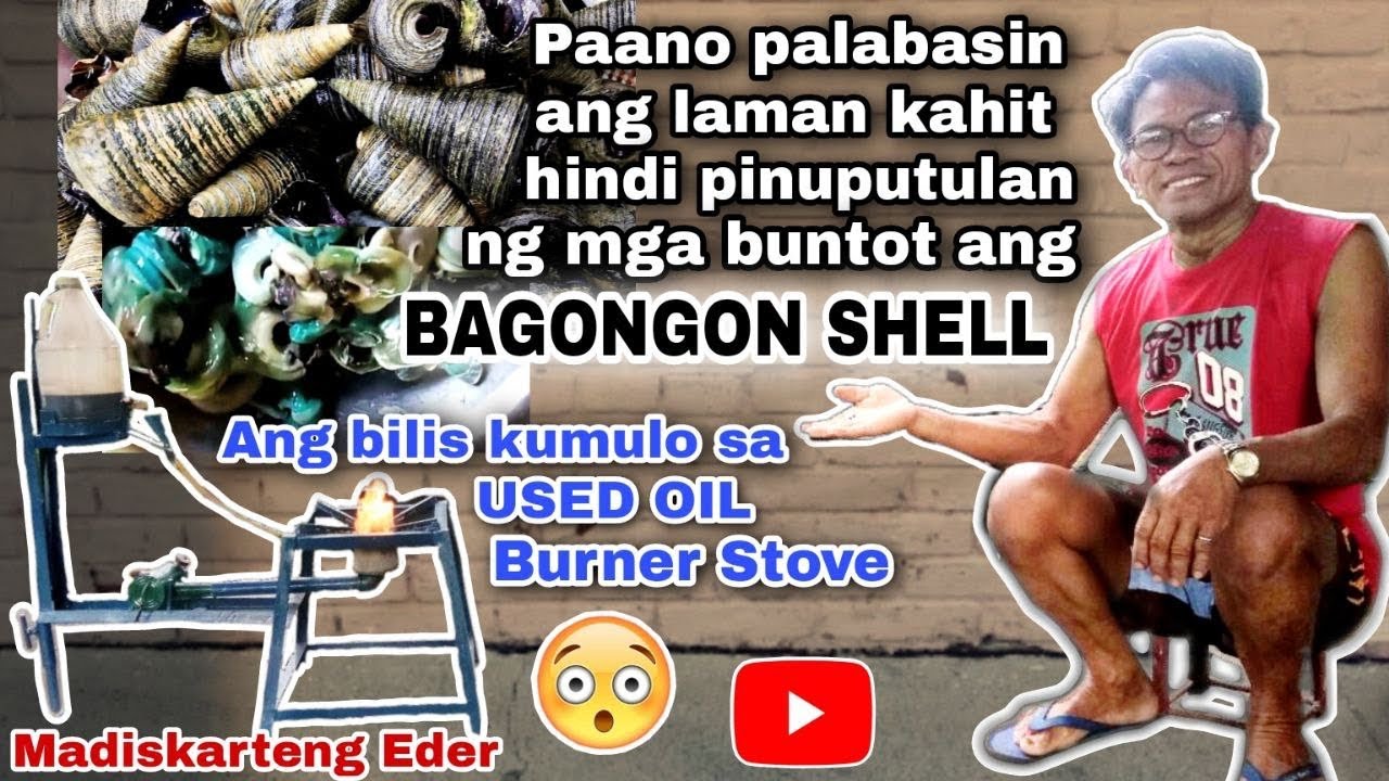 PAANO PALABASIN  ANG LAMAN NG BAGONGON SHELL NA HINDI PINUPUTOL ANG BUNTOT | Madiskarteng Eder