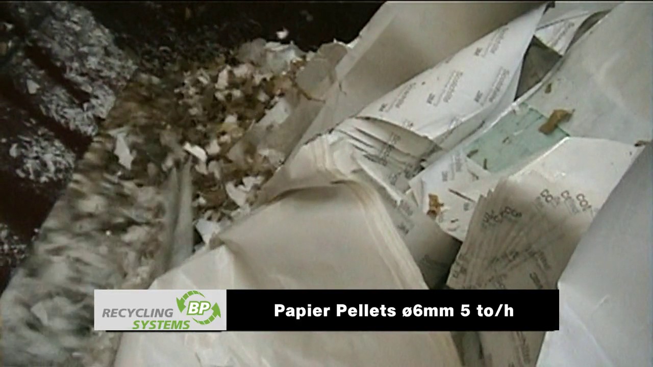 Zerkleinerung + Pelletierung Repa-S&auml;cke Pellets &oslash;6mm - 5to/h
