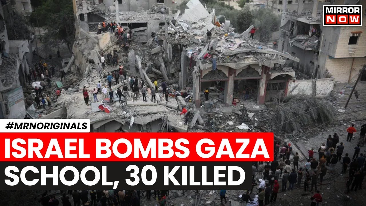 Israel Bombs Gaza School | Fourth Attack On A School In 4 Days | Attack Amid Ceasefire Talks | News
