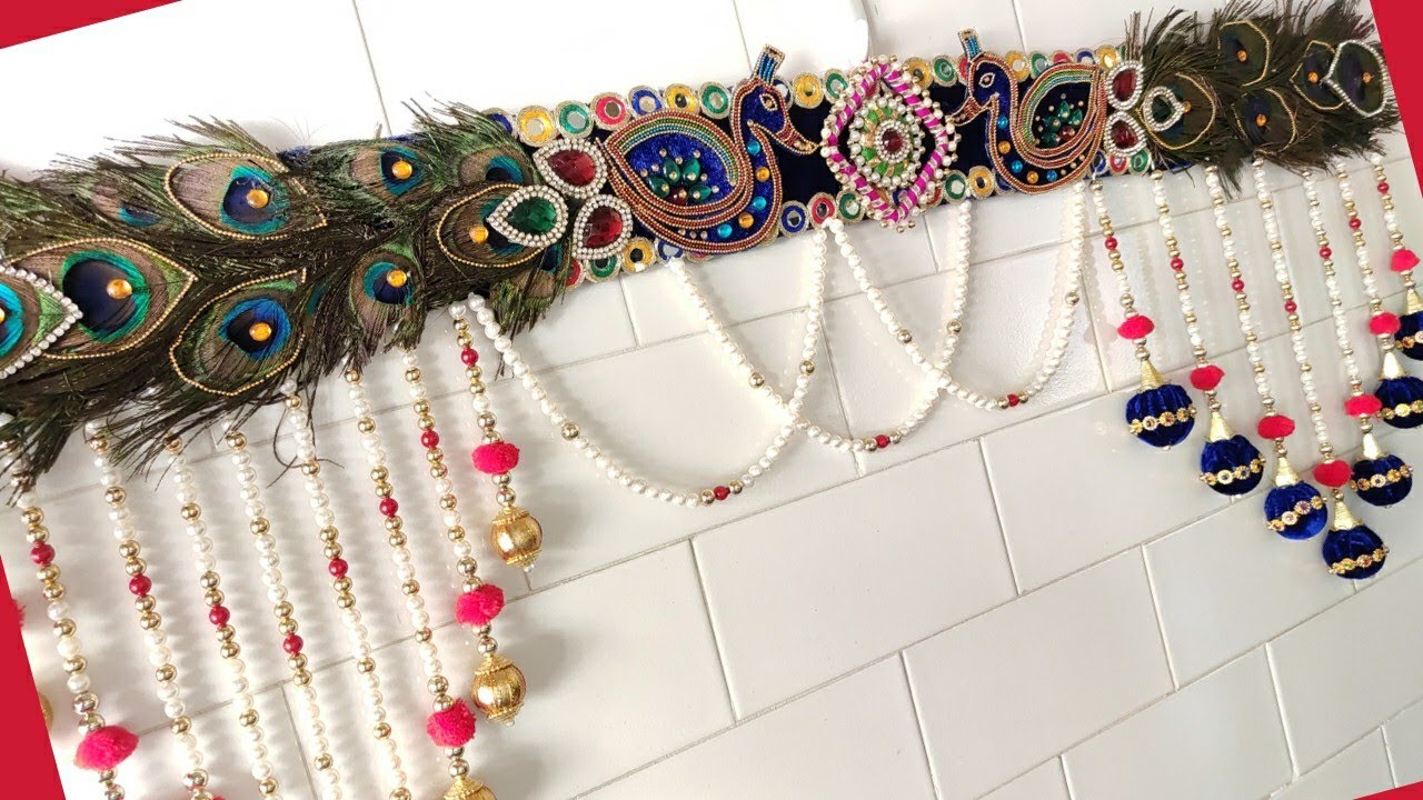 Designer Bandanwar Making At Home / Peacock toran making at home / Multi colour toran for holi .