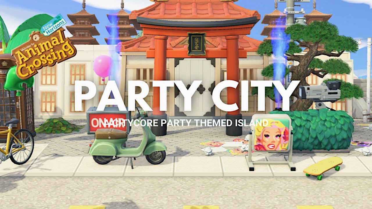 PARTY CITY. || Animal Crossing New Horizons Island Tour.