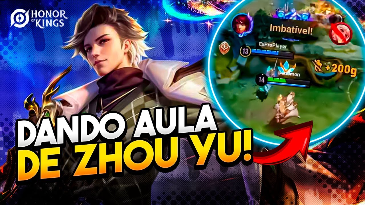 AULA DE ZHOU YU PRA SUBIR DE ELO │HONOR OF KINGS