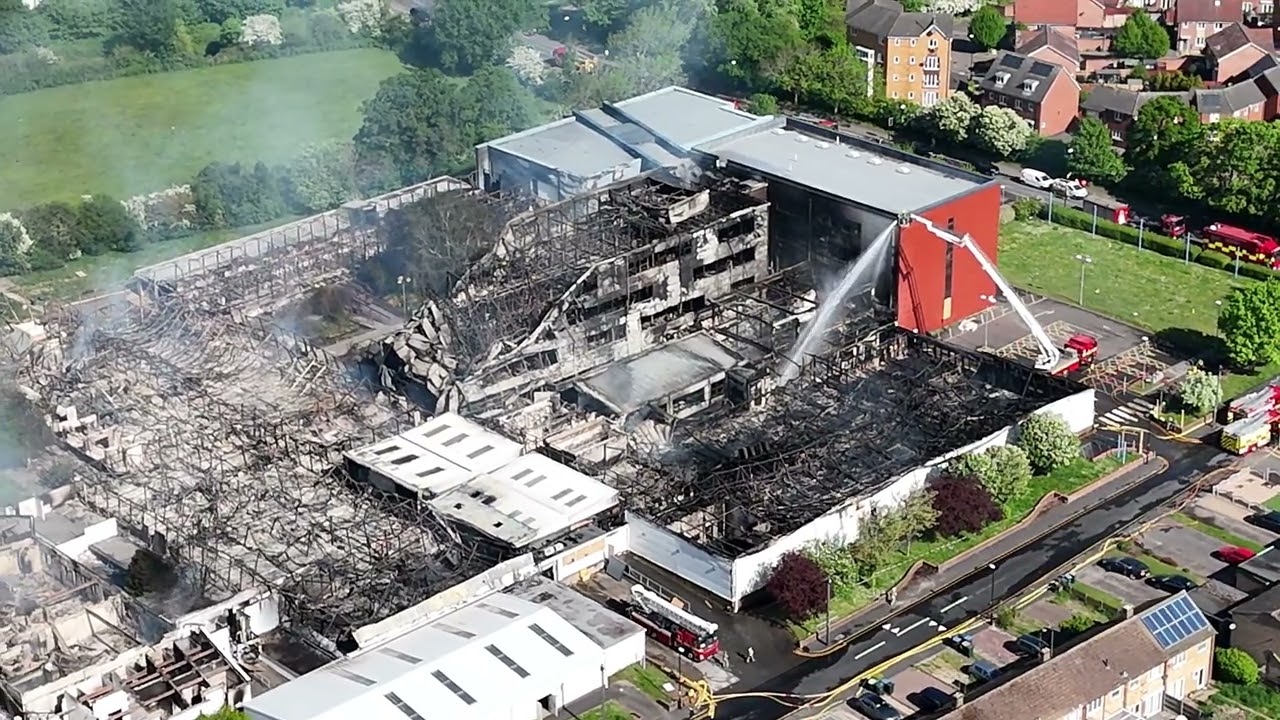 Henley college fire aftermath