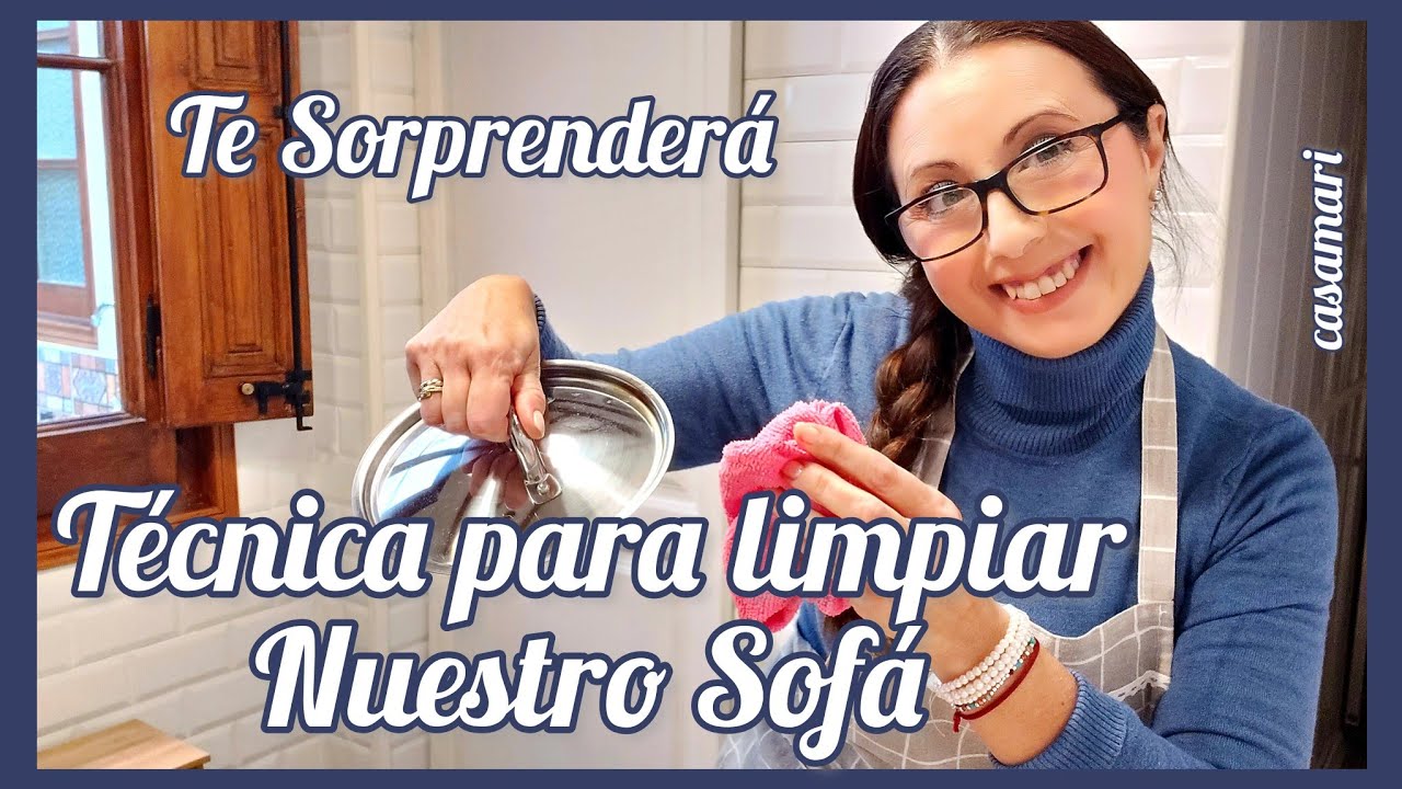 Te sorprenderá la técnica para limpiar a fondo el Sofá 🛋Necesitas la tapa de una olla 🙊#tips #sofa