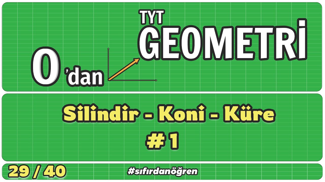 Silindir Koni Küre 1 | 0 Dan TYT Geometri Kampı | 29/40 | Geometri