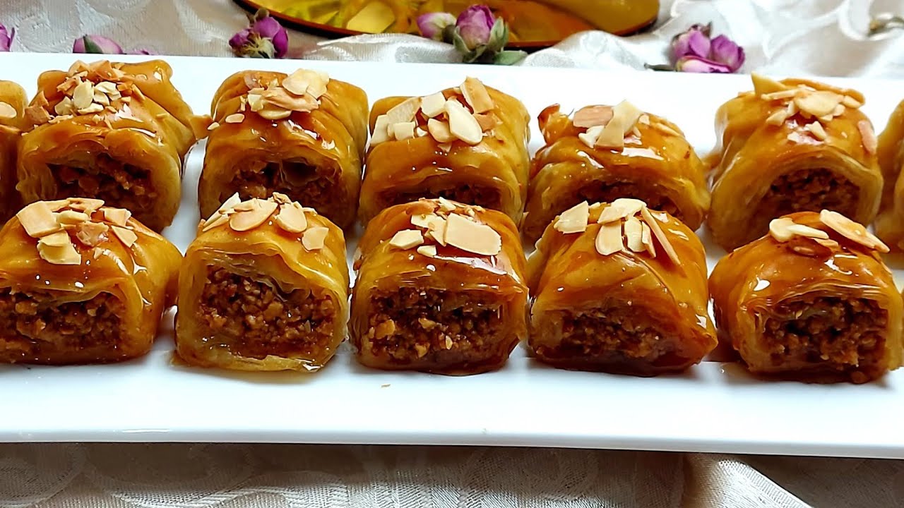 معسلات رمضان🌛البقلاوة التركية المشهورة بأبسط طريقة بكاوكاو هشيشة لذييذة بمذاق لايقاوم😋+طريقة التخزين