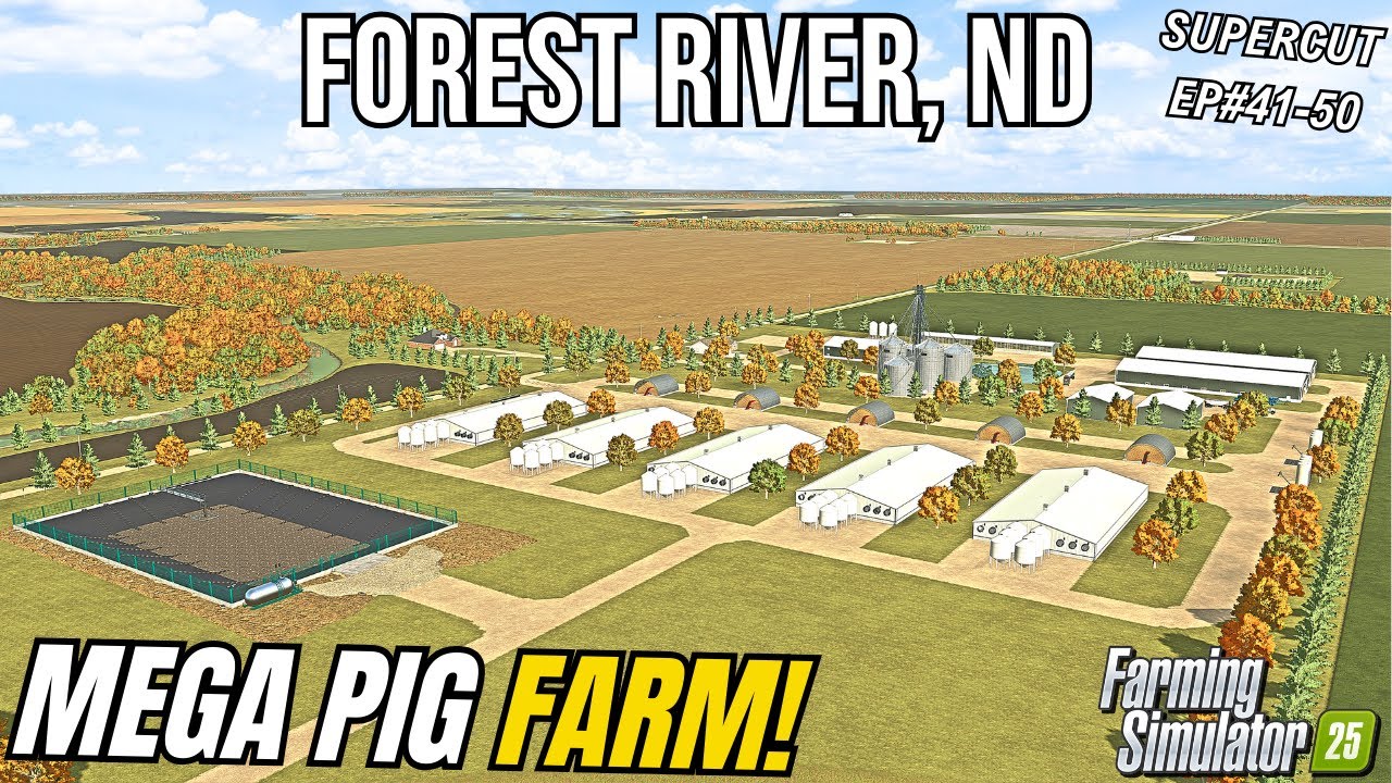 I SPENT 1 YEAR BUILDING A $5,000,000 AMERICAN MEGA PIG FARM! | Forest River, ND | FS25