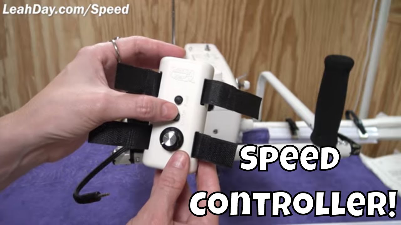 Home Machine Quilting on a Hoop Frame with a Grace Speed Controller