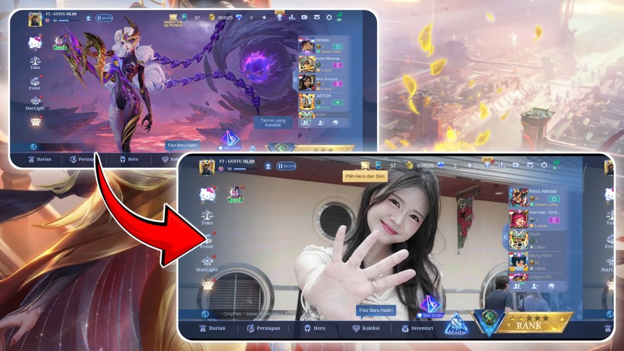 PATCH TERBARU !! CARA MUDAH MENGGANTI BACKGROUND LOBBY ML TERBARU HERO OBSIDIA JKT48 CHRISTY !!