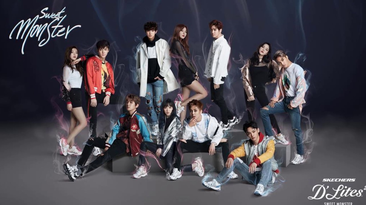 EXO & Red Velvet Sweet Monster Skechers D'Lite_Images#1