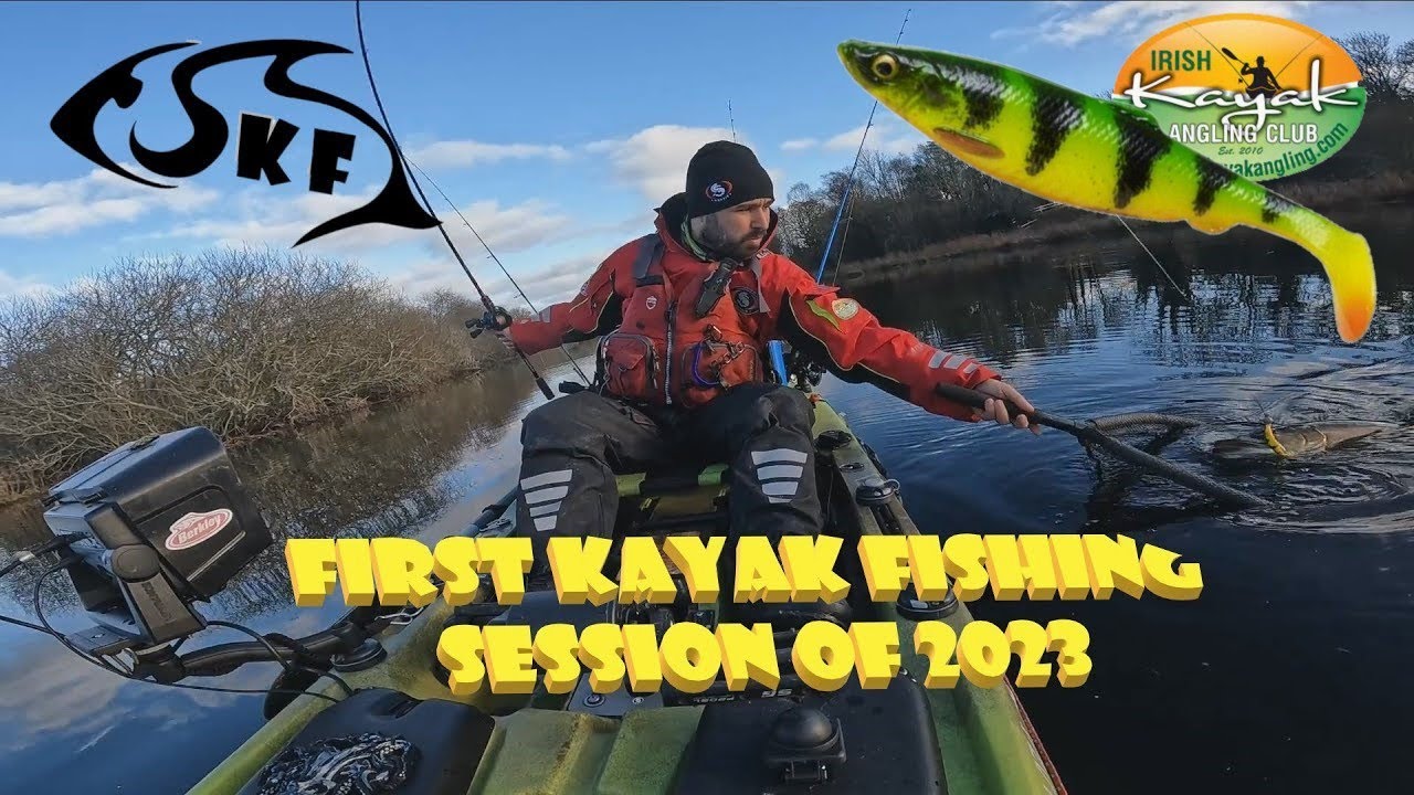 First kayak fishing session of 2023 - Lough Allua - Pike fishing - Fishing Ireland - Small lures