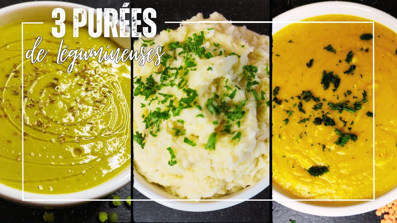 3 PURÉES DE LÉGUMINEUSES économiques, saines et nutritives | À La Maison Avec Leslie