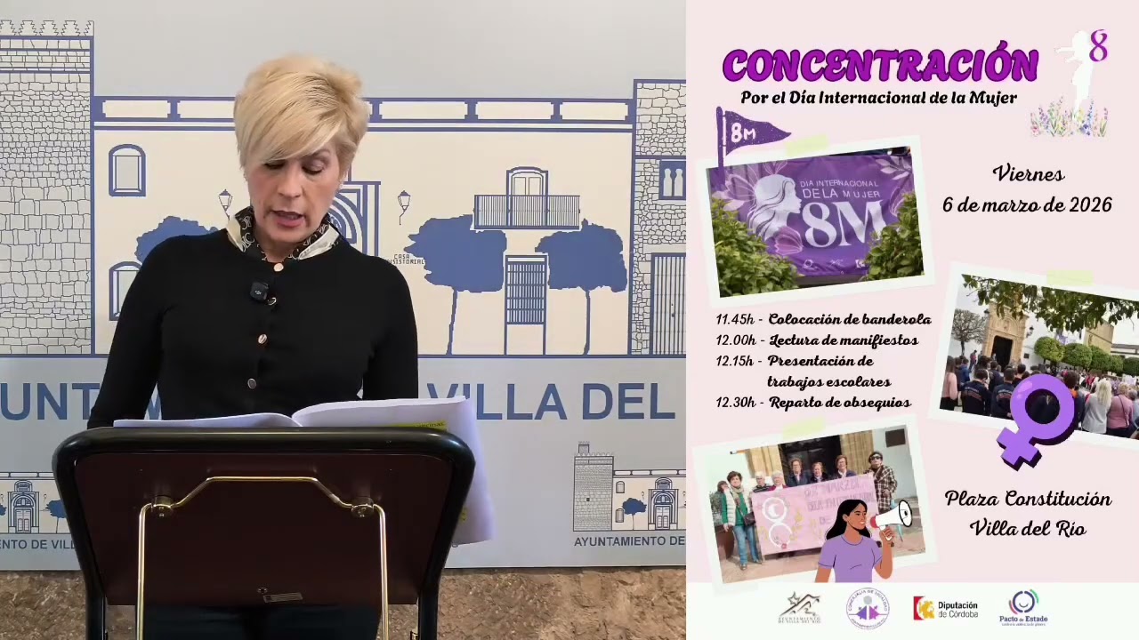 PRESENTACIÓN DE LOS ACTOS DEL 8M  CON MOTIVO DEL DÍA INTERNACIONAL DE LA MUJER 2026