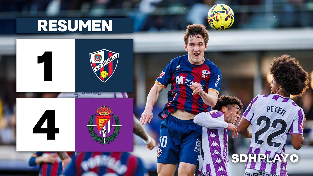 Resumen: SD Huesca 4-1 Real Valladolid | 6 de diciembre | Jornada 17
