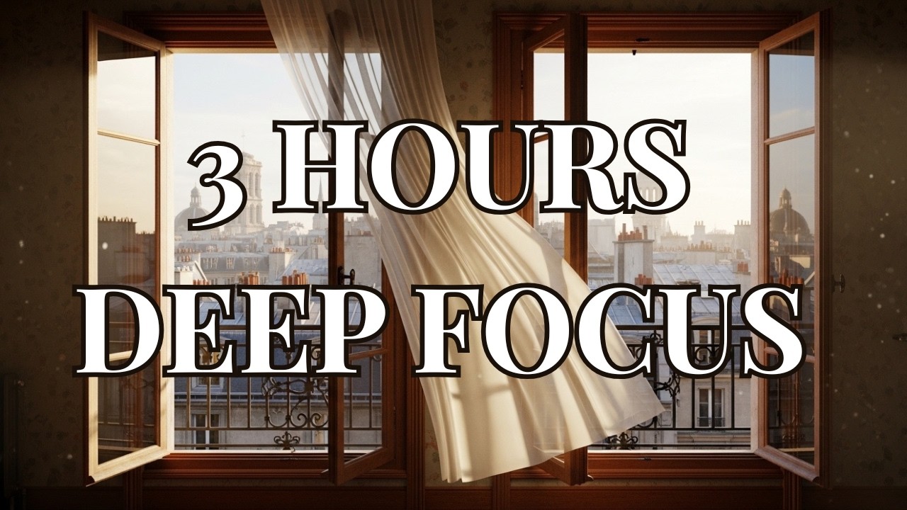 3 Hours of Deep Work: Minimalist Piano in 1900s Paris for Focus