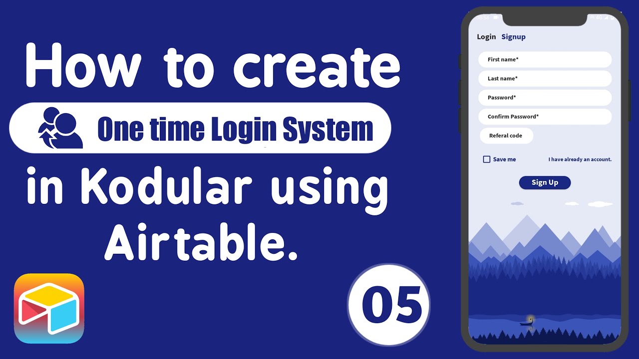 How to create One Time Login system in kodular using airtable | Kodular Tutorial| Part 5
