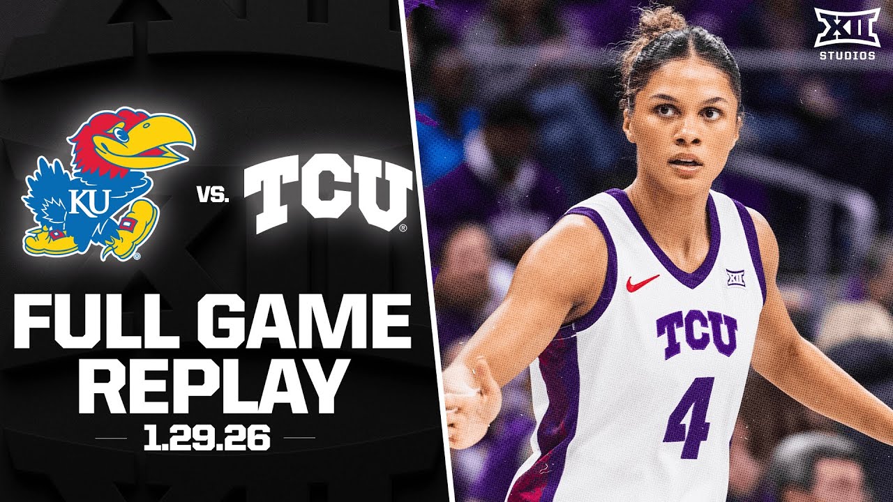 Kansas vs. TCU Full Game Replay (1.29.26) | 2025-26 Big 12 Women's Basketball