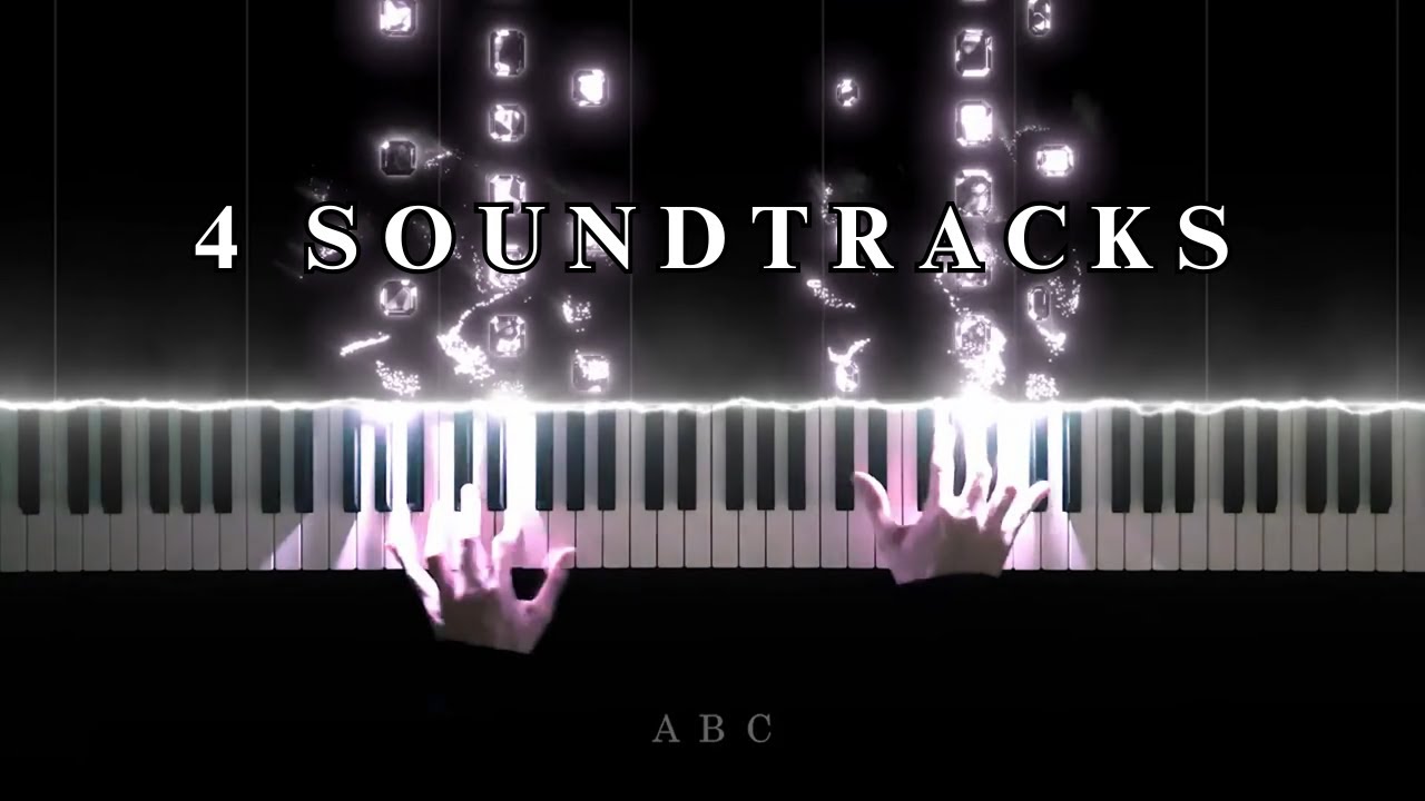 4 Beautiful Soundtracks | Epic Piano Covers [10min]