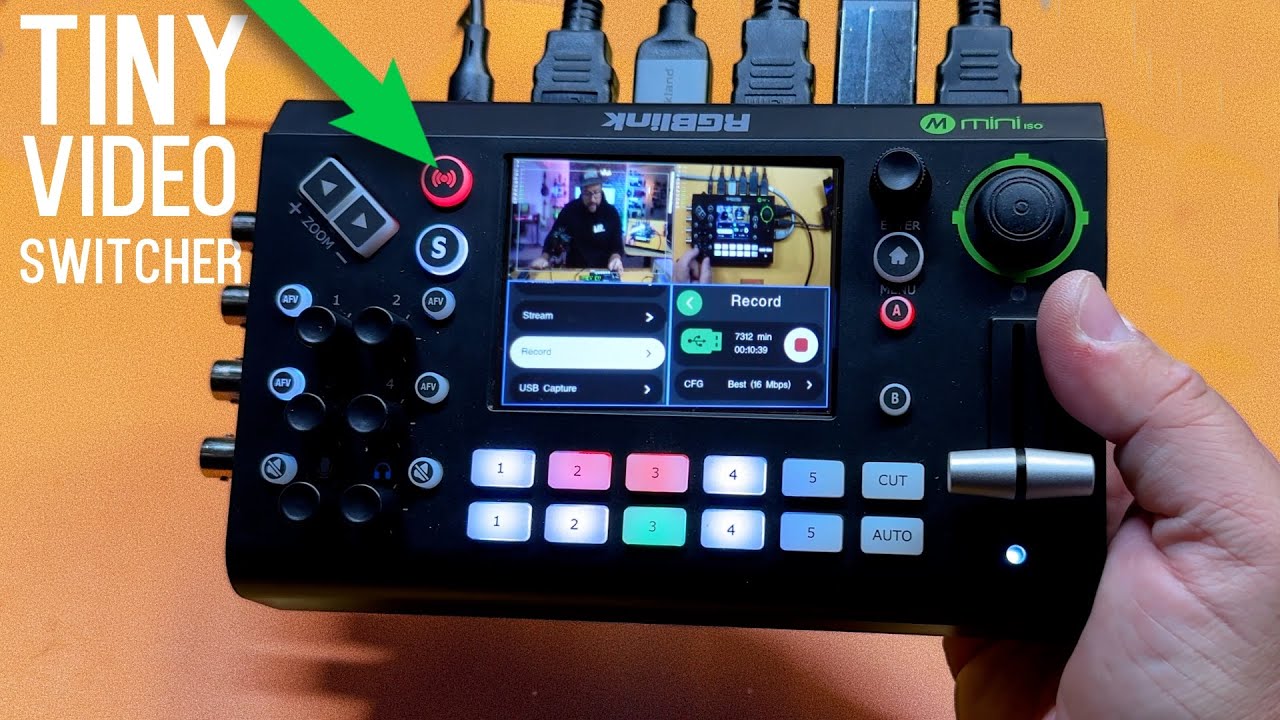 RGBlink Mini-ISO All-in-One Compact LIVE VIDEO Switcher,  with SDI, HDMI, NDI, PTZ, ETC
