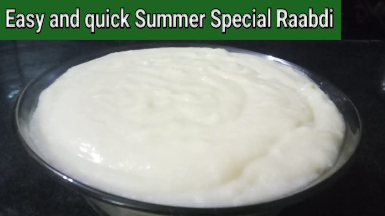Raabdi Recipe।राबड़ी रेसिपी।How To Make Raabdi। चावल के आटे और बेसन की राबड़ी।5 minute मे बनाए राबड़ी ।