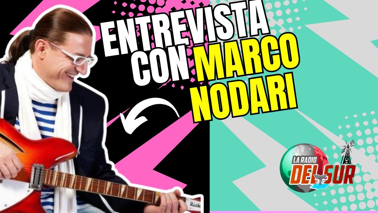 Marco Nodari llega a La Radio del Sur Mx con m&uacute;sica y grandes memorias