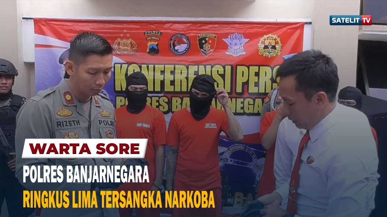 POLRES BANJARNEGARA RINGKUS LIMA TERSANGKA NARKOBA