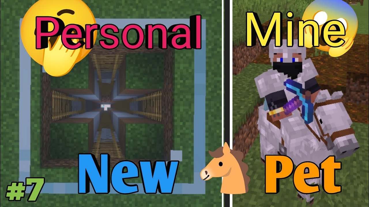 Minecraft Survival siris #7 team new pet 🐎 Personal mine ⛏️😈