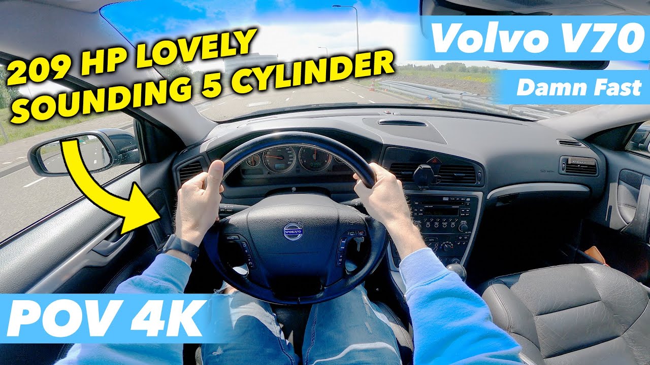 5-Cylinder Volvo V70 2.5T Acceleration & POV drive! (TURBO, 209HP)🚀