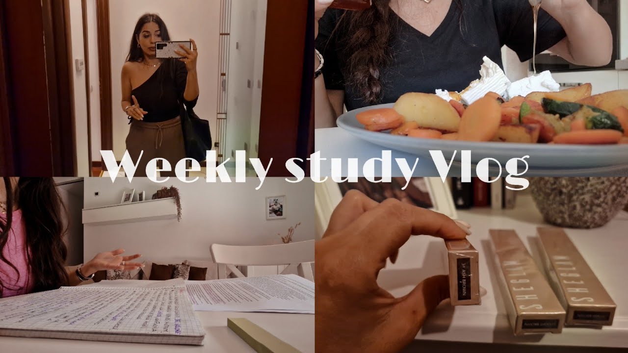 WEEKLY STUDY VLOG | USO SOLO SHEGLAM per le sopracciglia💄|MANCA SEMPRE MENO ALLE VACANZE! 📚