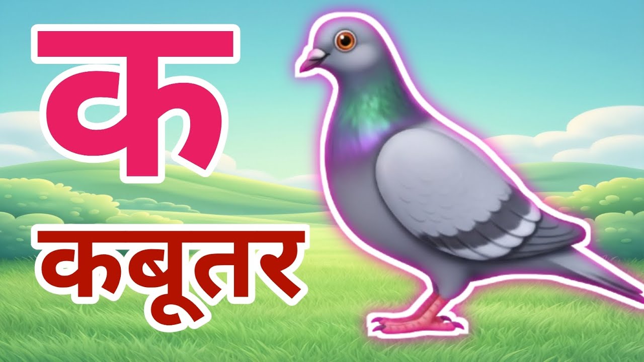 k se kabutar | ka se kabutar | क से कबूतर | कखगघ