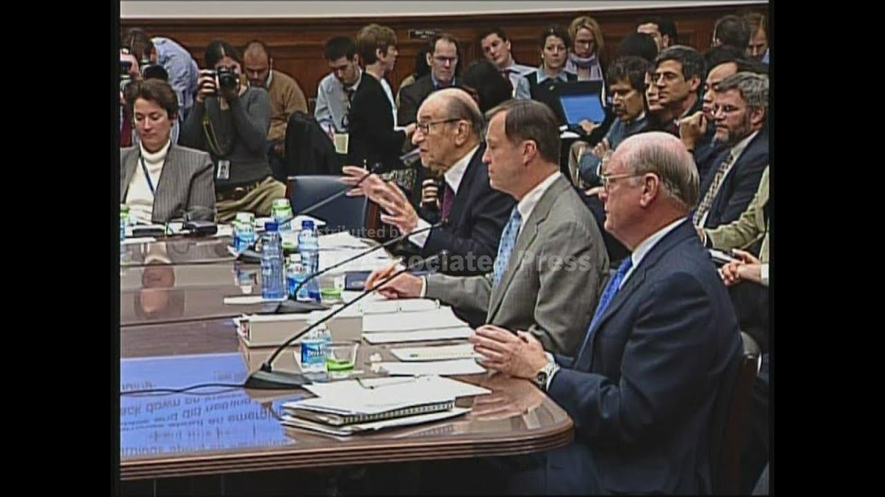 Greenspan, Snow hearing on financial crisis