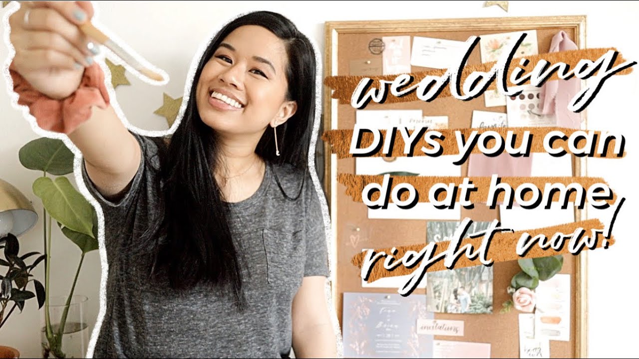 DIY Wedding Project Ideas AT HOME! | Canva Wedding, Vision Board, Lettering with Markers
