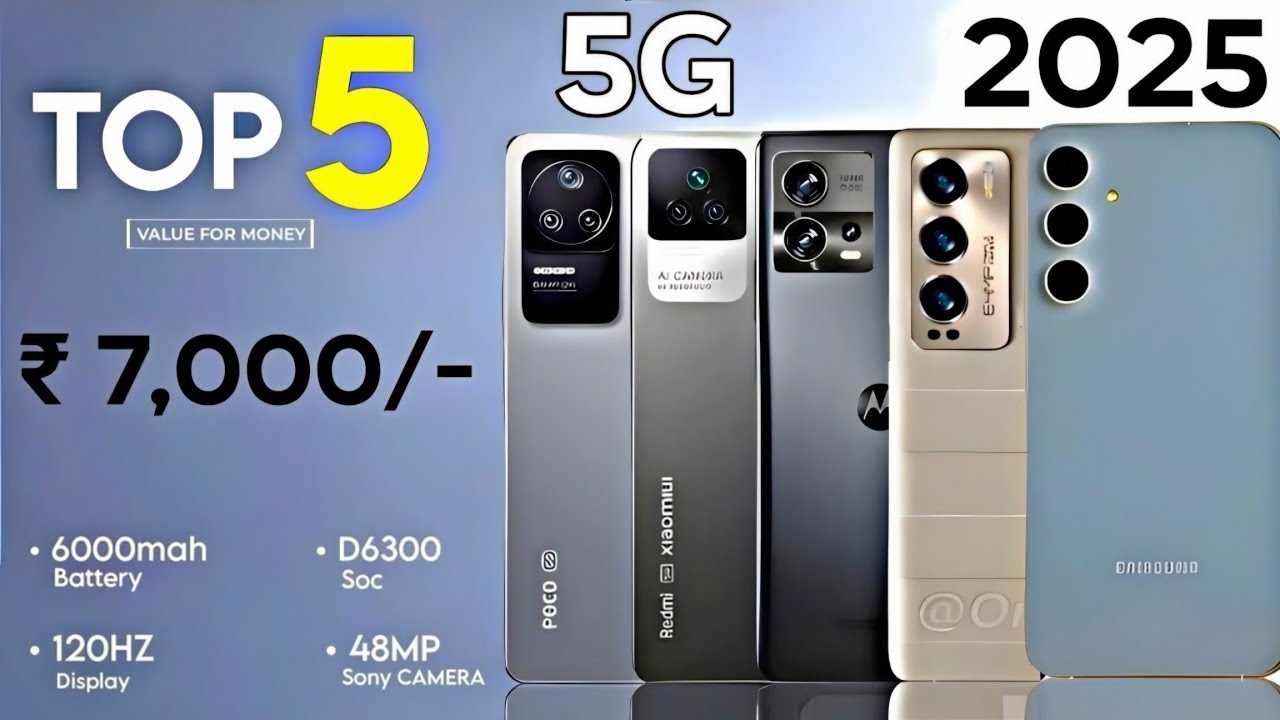 TOP 5 BEST PHONE UNDER 7000 IN 2025 | best mobile under 7000 in 2025 |
