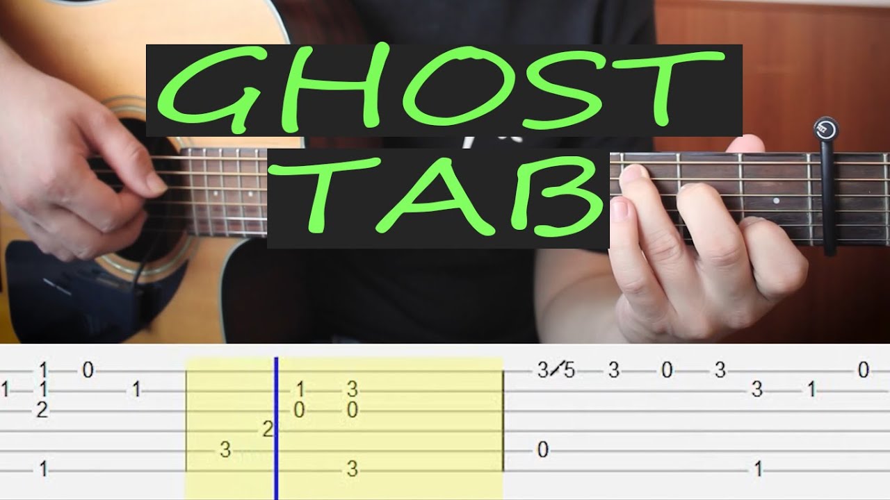 Justin Bieber - Ghost - Fingerstyle Guitar TAB Tutorial