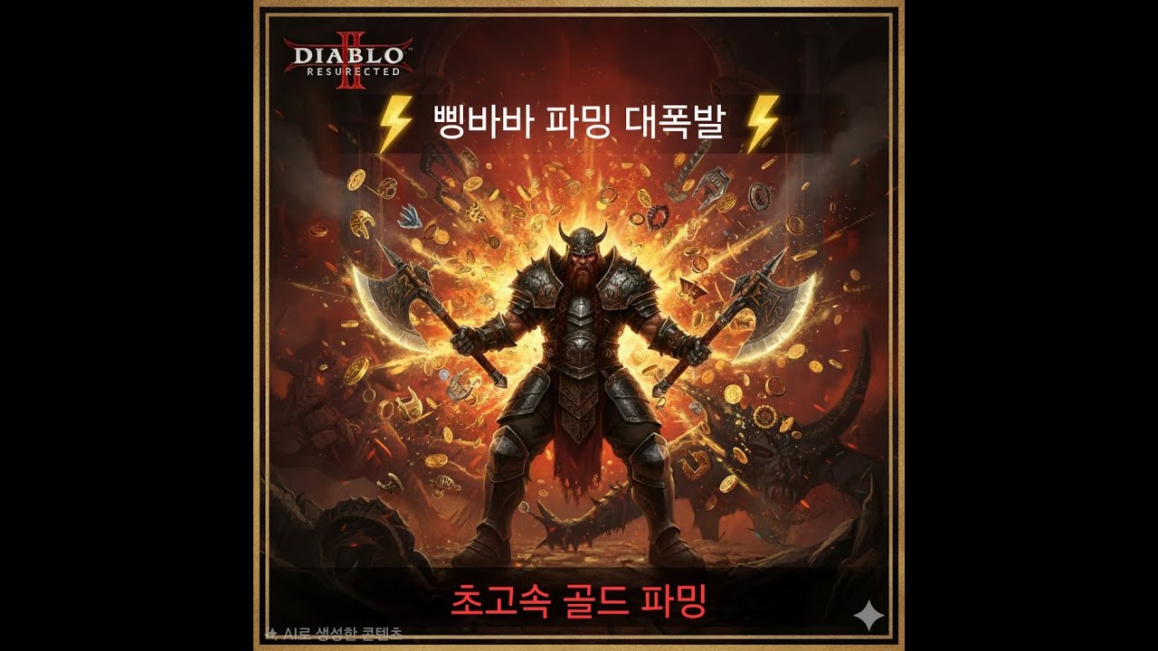 (LIVE) 디아블로2 레져렉션 주말파밍과 즐거운 음악 방송 시작합니다
