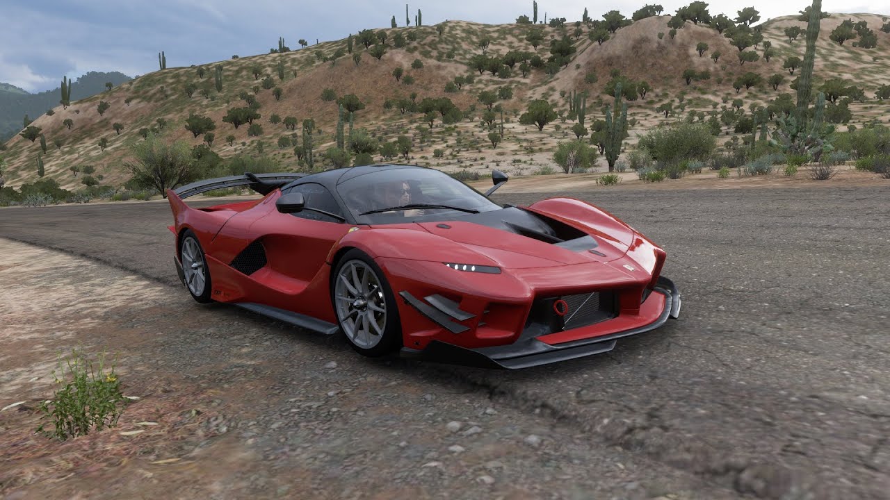 Nate Donnington tests out her newly bought Ferrari FXX K Evo for a race in Forza Horizon 5 (PC)