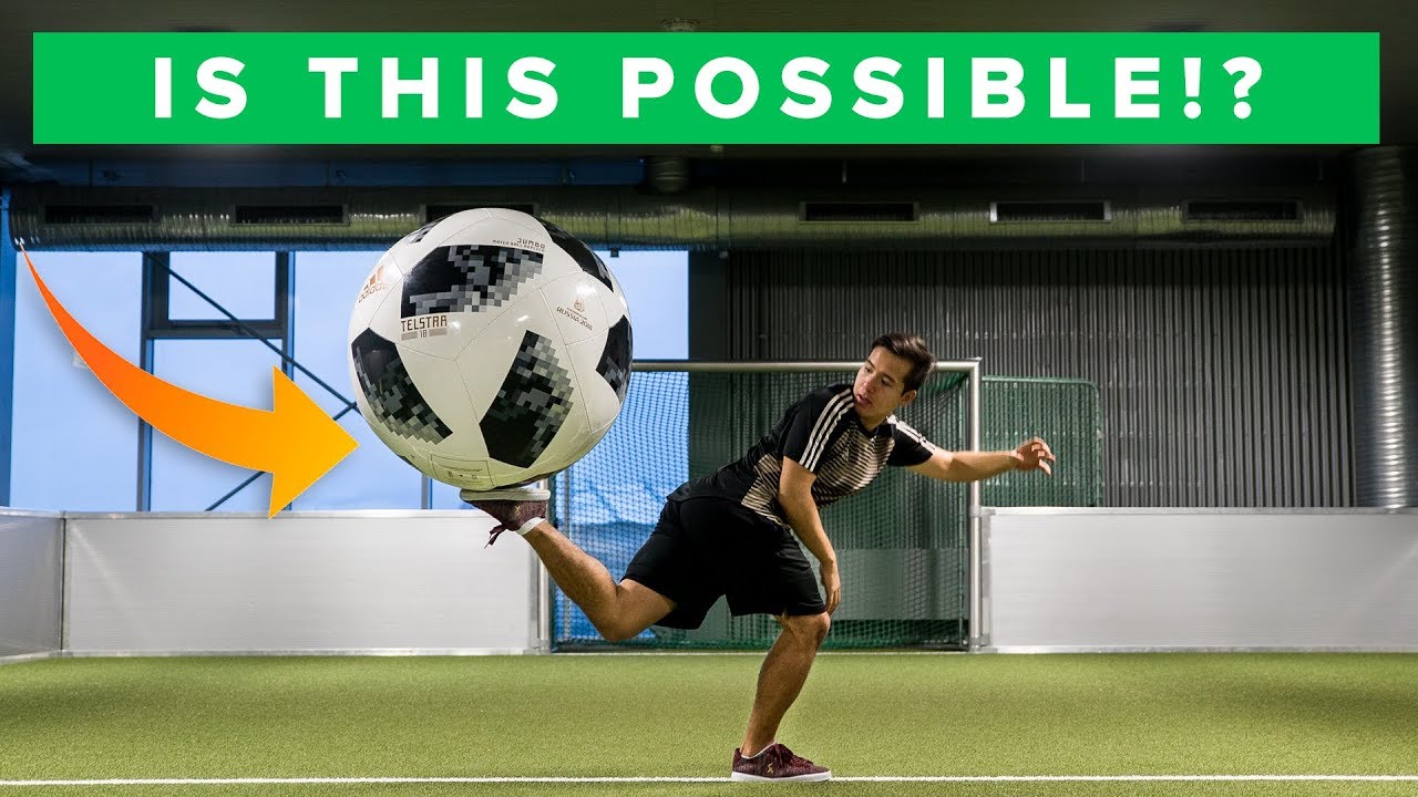 IMPOSSIBLE FREESTYLE SKILLS WITH GIANT FOOTBALL