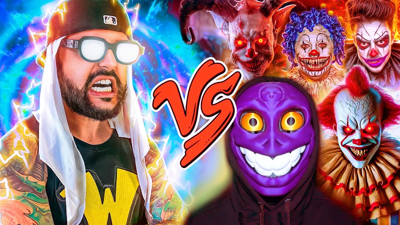 MUSSARELA REVERSO vs PALHAÇOS e VILÕES ASSUSTADORES da DARK WEB