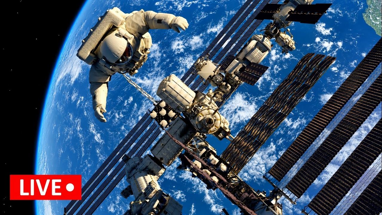 International Space Station ISS Live 24/7 🌍 Earth from Space