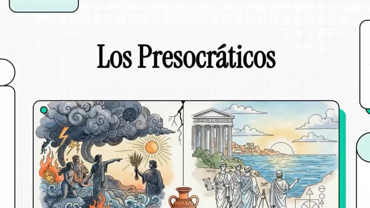 El origen histórico de la filosofía: los filósofos presocráticos.