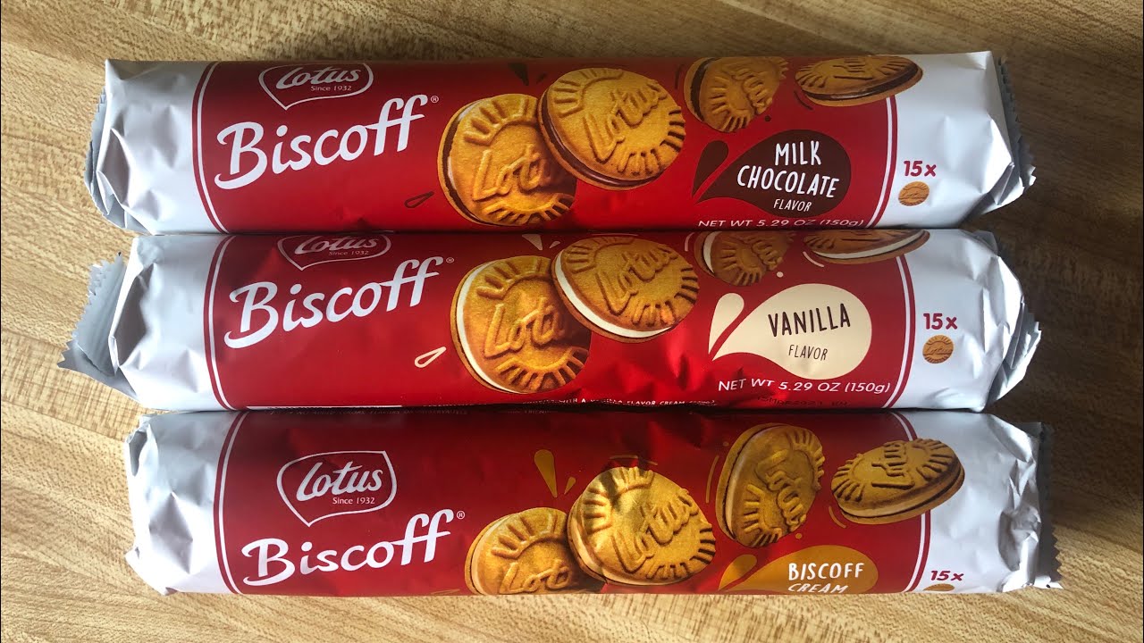 Lotus Biscoff Sandwich Cookies Review: Vanilla, Milk Chocolate, Cookie Butter Flavor Creams