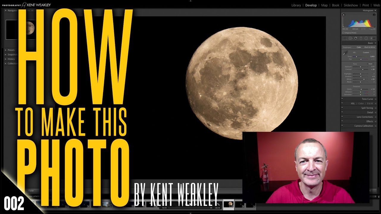 Photograph Full Moon – How To Make This Photo: 002 – by Kent Weakley