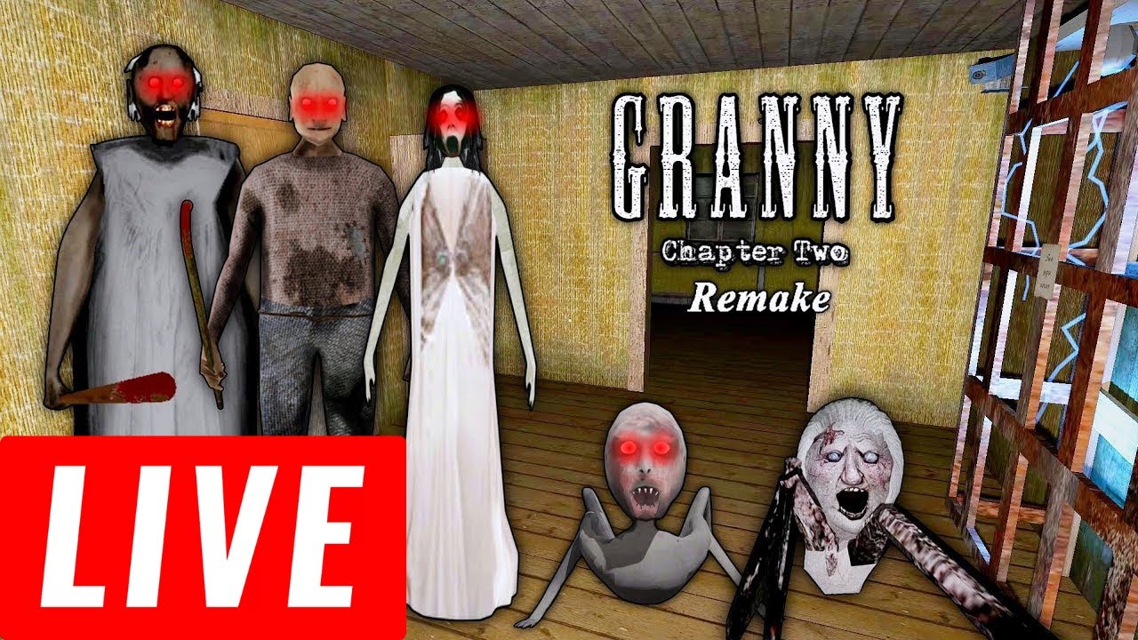 🔴LIVE ON JOGANDO GRANNY CHAPTER TWO REMAKE COM CUSTOM MAP 🔴