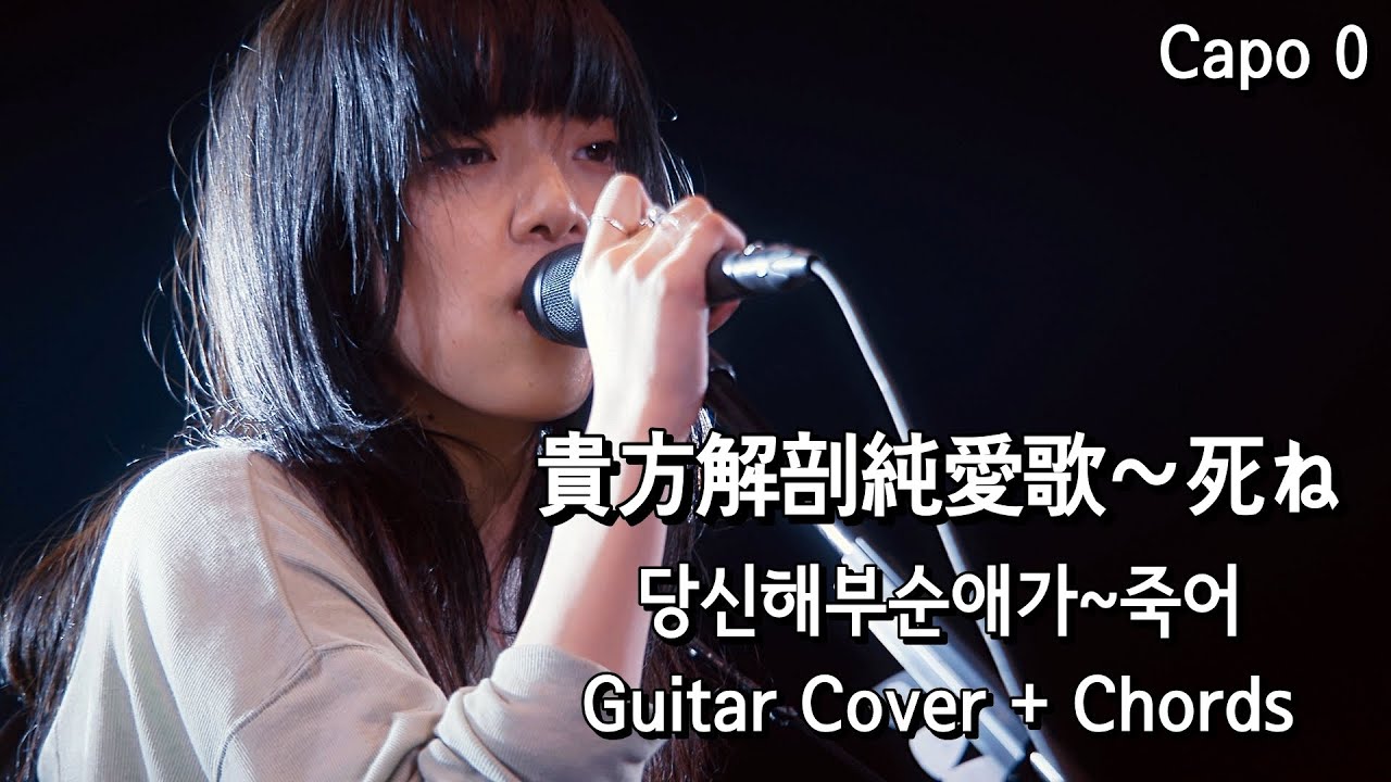 아이묭(あいみょん) - 당신해부순애가~죽어(貴方解剖純愛歌〜死ね) 기타커버/코드