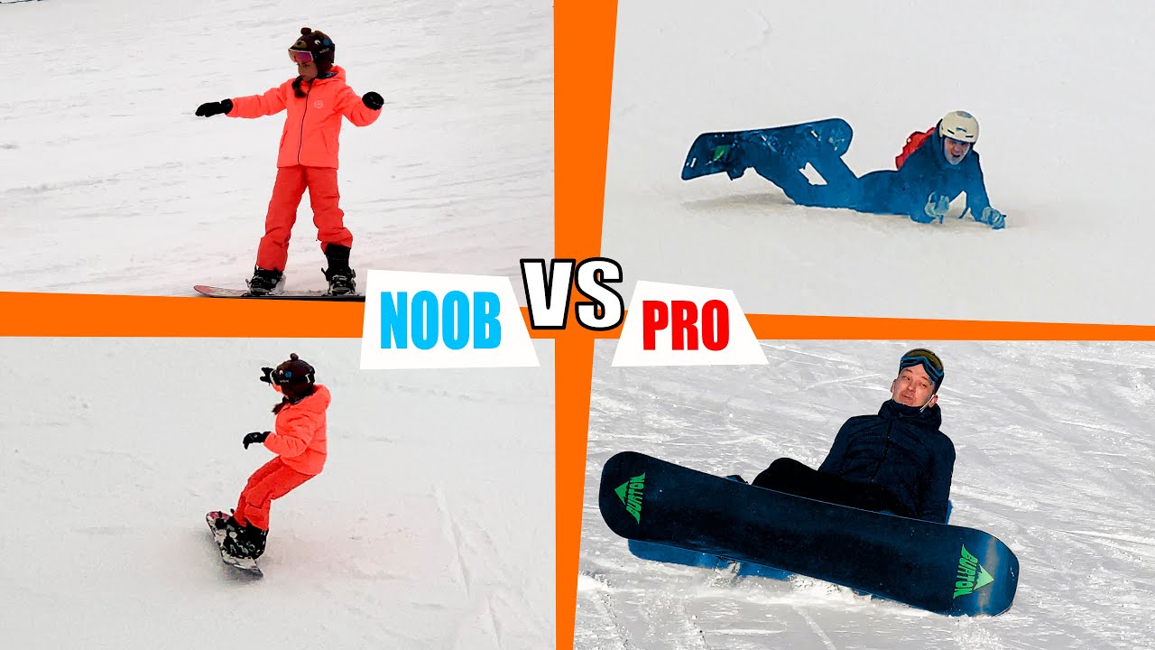 Ameli impara Snowboard Challenge con papà