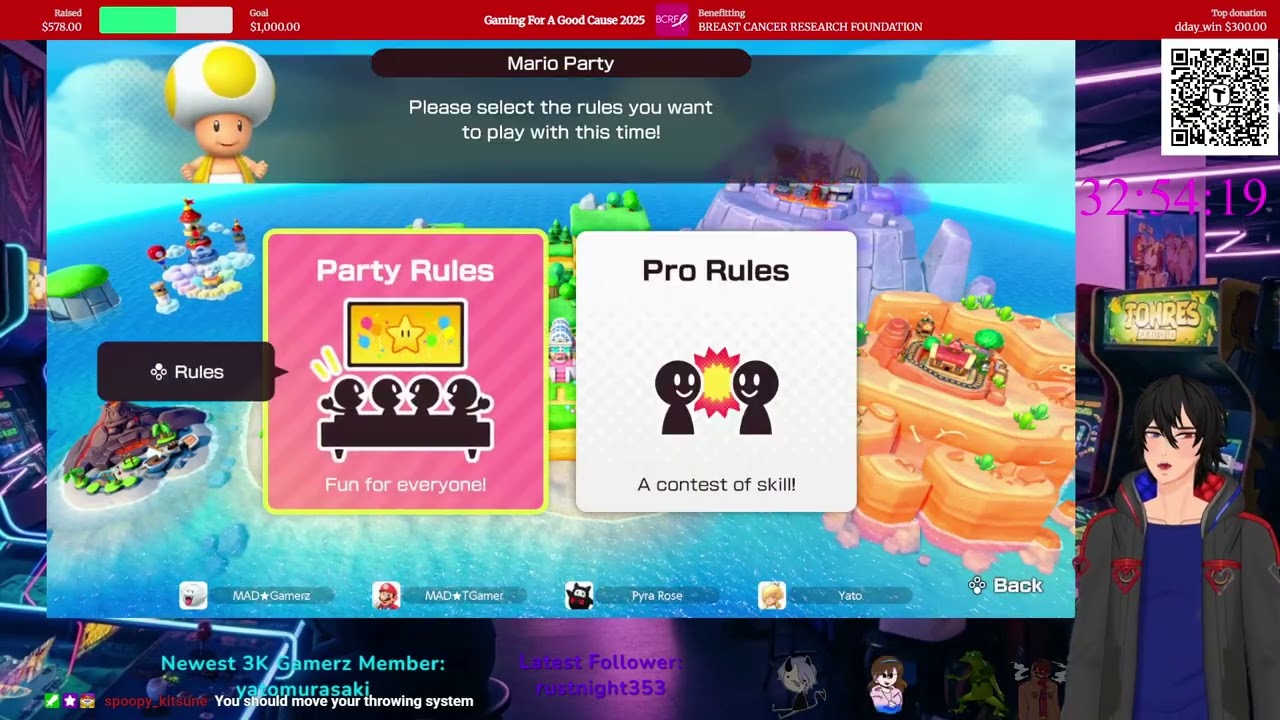 Gaming For A Good Cause | Marathon Time Baby! 2 Mario Parties Are Better Than One! Let's Suffer Some