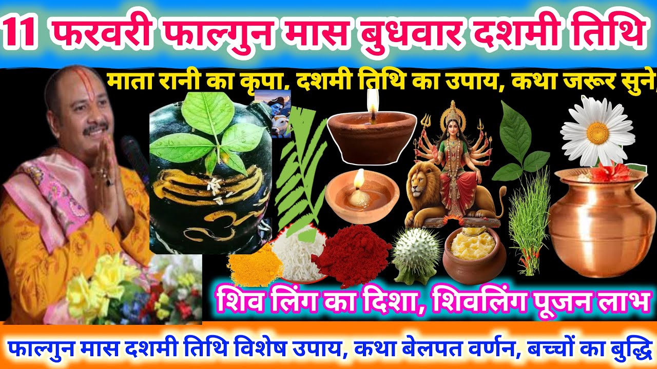 11 फरवरी बुधवार फाल्गुन मास दशमी तिथि के दिन माता रानी का कृपा, शिव लिंग का दिशा🌿🙏#upay#shiv 